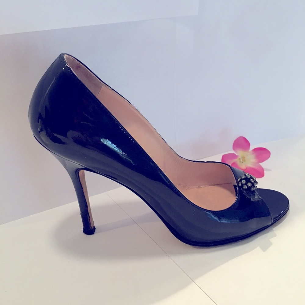 Manolo Blahnik Designer Patent Leather Heels